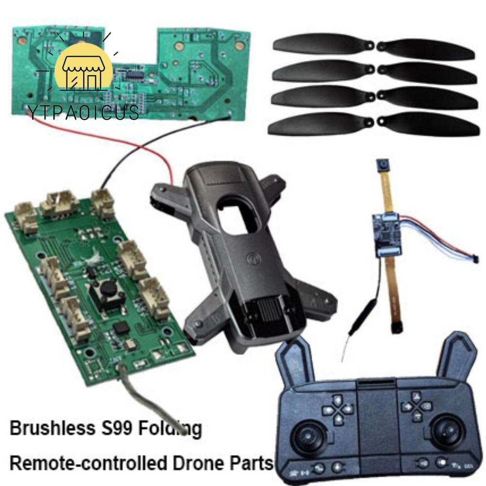 YURUYI Brushless S99 ใบพัดไร้แปรง, Universal สีดําพับรีโมทคอนโทรล Drone อะไหล่คุณภาพสูง 10 รูปแบบ DI