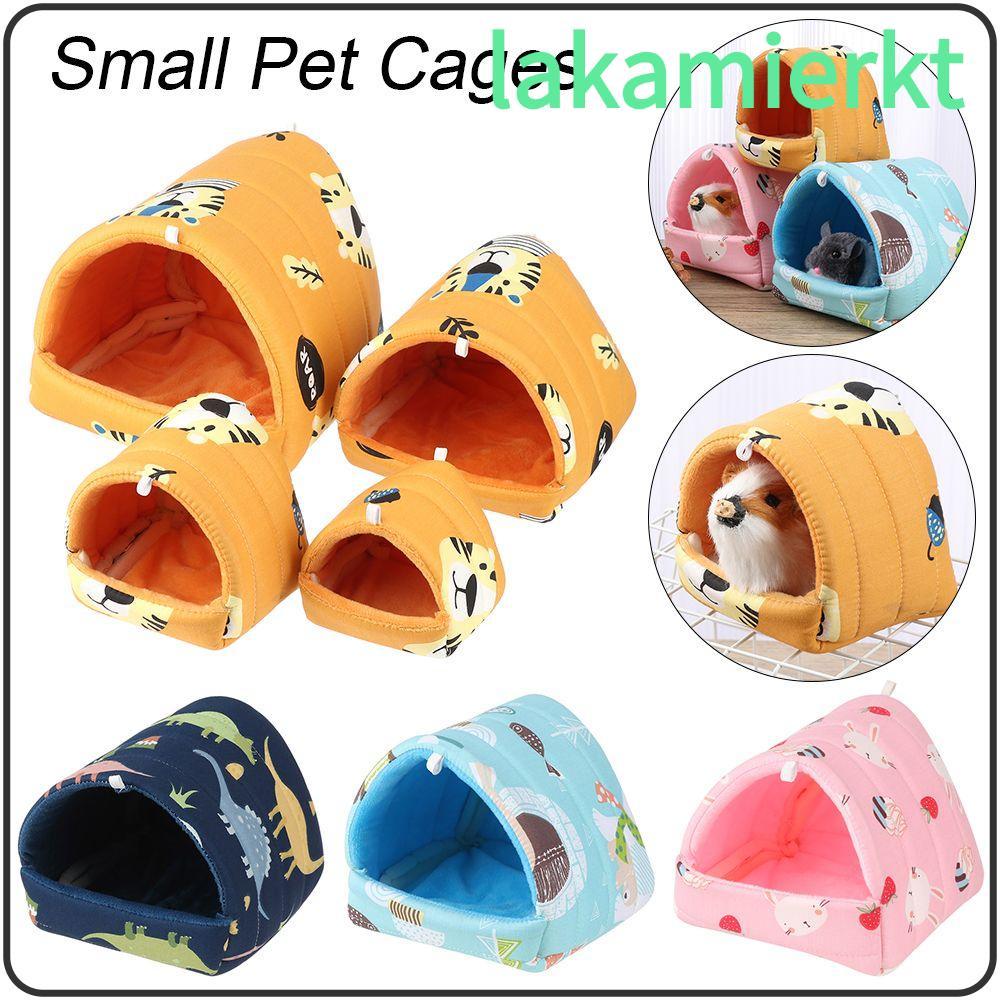 LAKAMAM Hamster House Cute Mini Cage สบาย Rabbit Squirrel Warm Mat