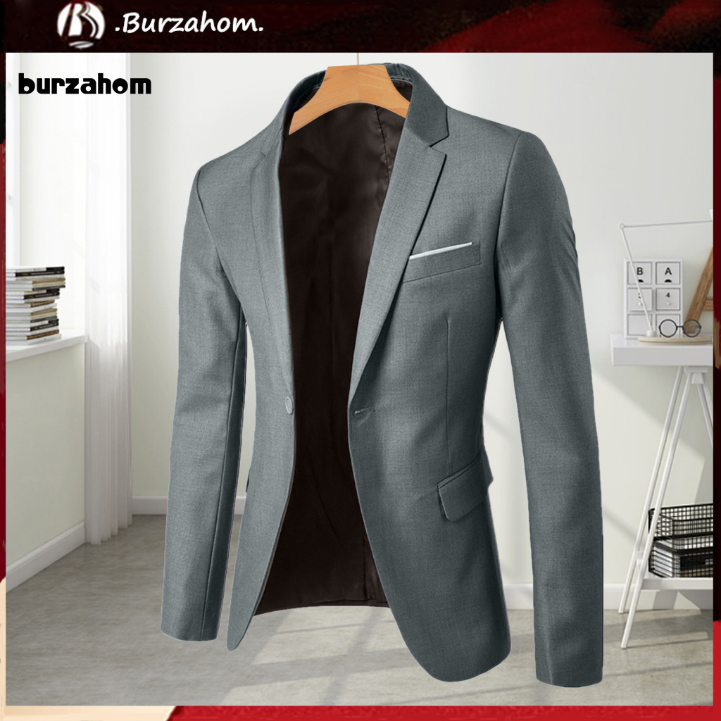 BUR_ Breathable Men Suit Slim Fit 3d Tailored Suit 2pcs Men Suit Set – Tailored Lapel Blazer Mid-ris