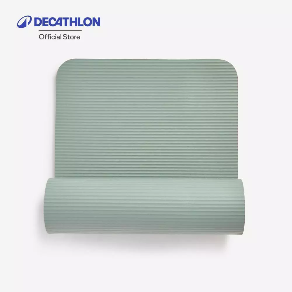 Decathlon 10 Mm Comfortable Pilates Mat เสื่อพิลาทิสหนา 15 มม. ขนาด S รุ่น Comfort - Khaki