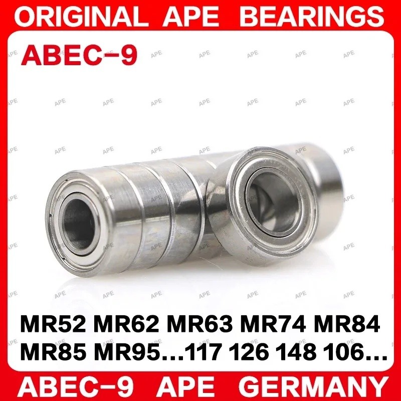 10pcs ABEC-9 เยอรมนีแบริ่ง R2 R2-5 R3 R168 R188 R156 R166 R12 R1810 R1-5 R133 R155 ZZ -2Z APE แบริ่ง
