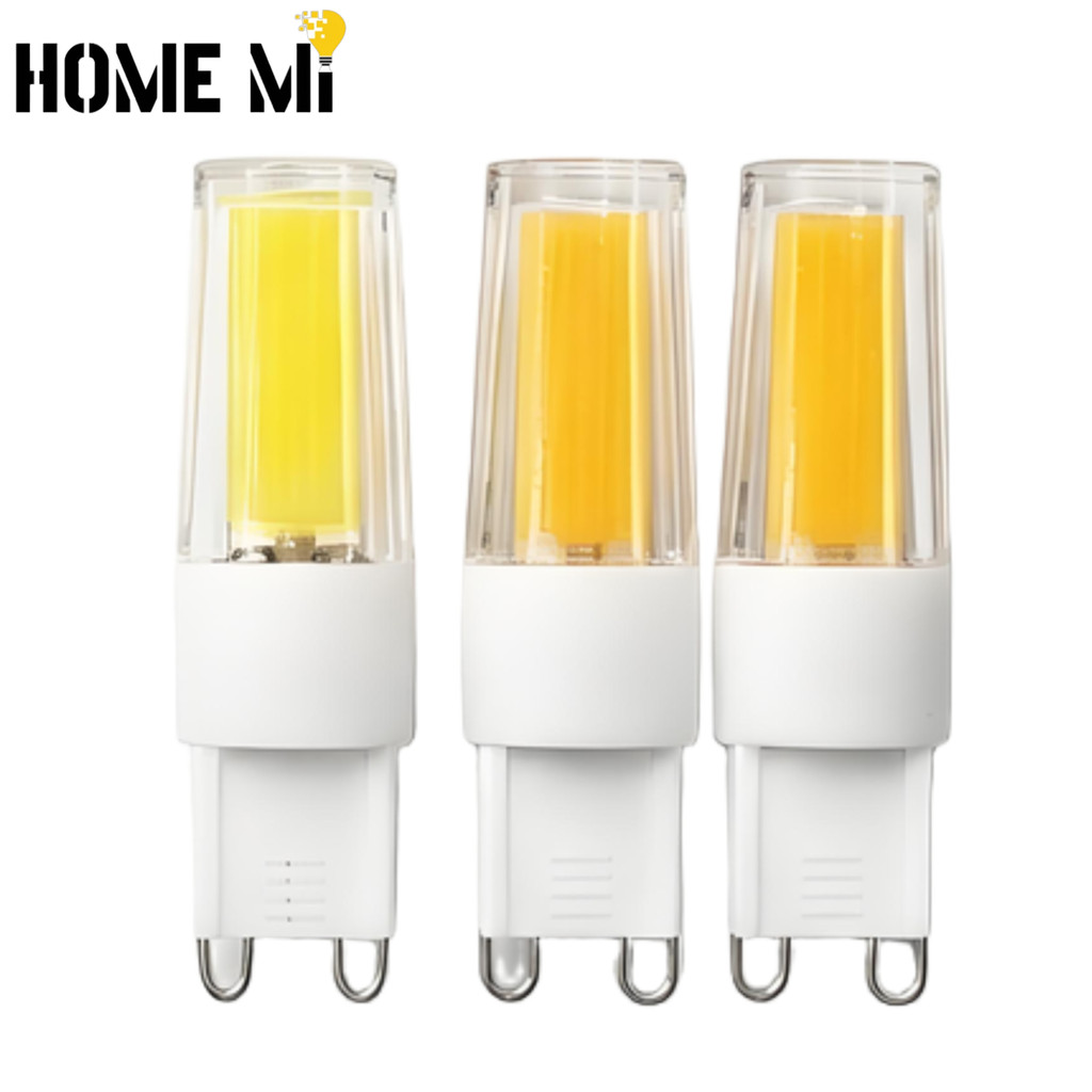 HOME MI หลอดไฟ LED หรี่แสงได้ COB G4 G9 220V 5W แสงอบอุ่น 3000K แสงสีขาว 6000K