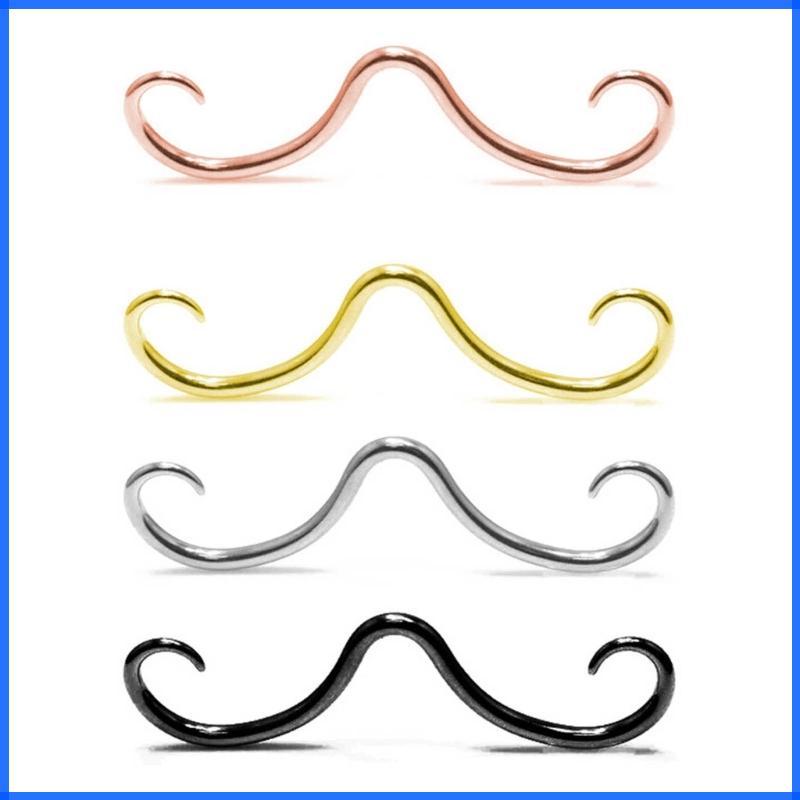 Con แหวนจมูกหนวดสแตนเลส Septum Hoop Septum Piercing Hanger enduring