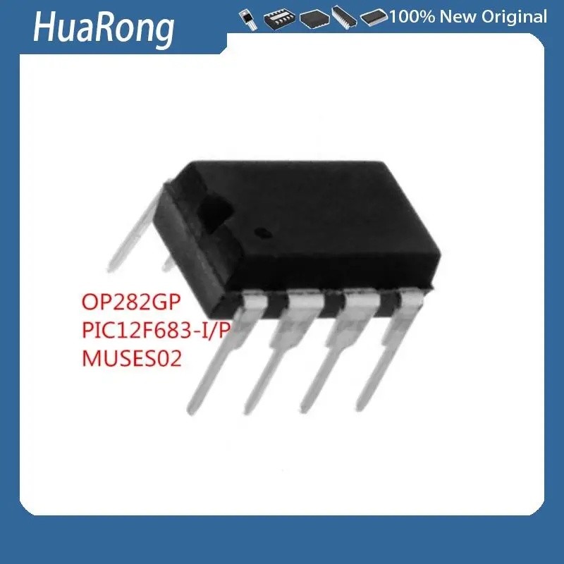 5 ชิ้น/เจาะ OP282GP OP282G PIC12F683-I/P PIC12F683 12F683-I/P 12F683 MUSES 02 MUSES02 DIP8