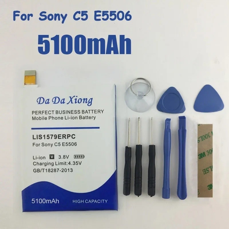 5100mAh LIS1579ERPC แบตเตอรี่สําหรับ Sony Xperia C5 Ultra/Dual E5506 E5553 E5533 E5563 Z3 Plus Z3 +/