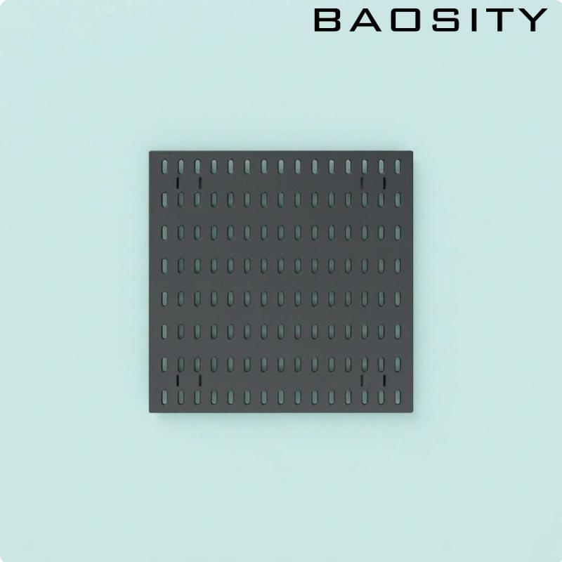 [Baosity] ห้องครัว Pegboard ชั้นวางประหยัดพื้นที่เจาะฟรี Pegboard Organizer ชั้นเก็บของติดผนังสําหรั