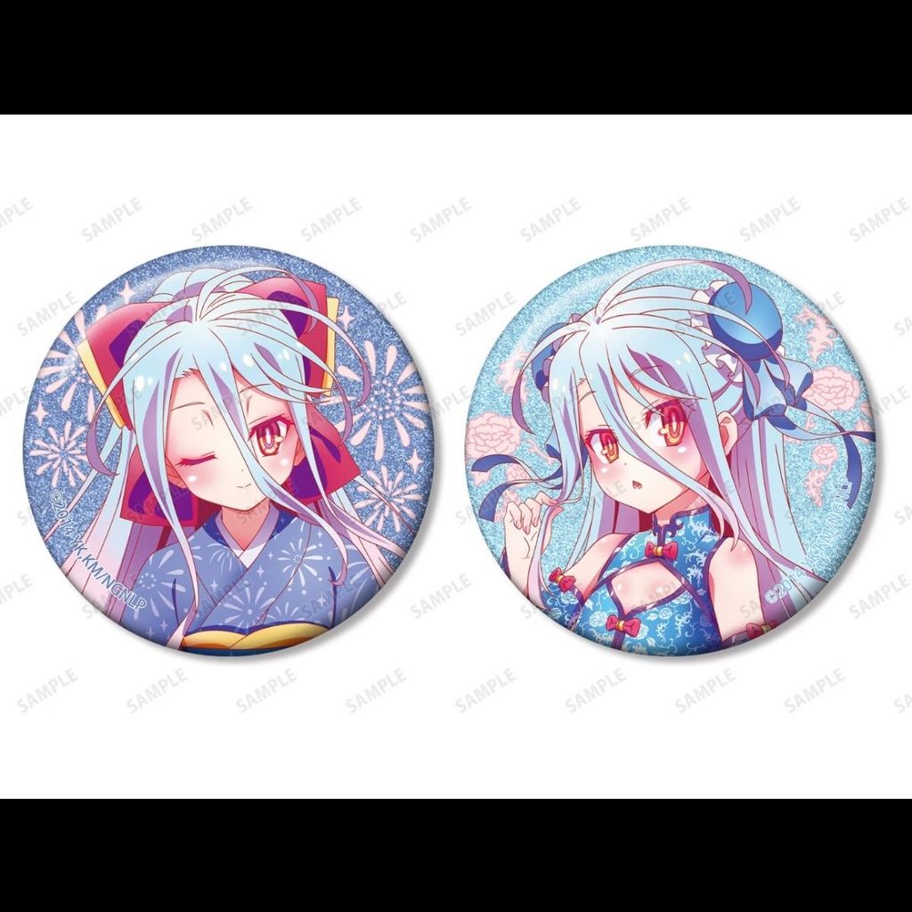 Game Life nogamenolife White Kimono Cheongsam Handle Stand Badge สินค้าโฮมเมดของขวัญ