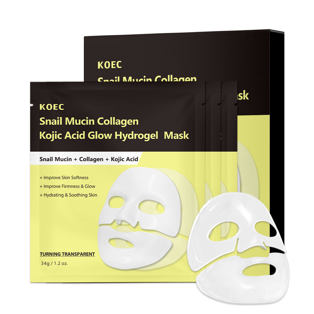 KOEC Snail Collagen White Translucent Mask Koji Acid Night Moisturizing Mask 4 ชิ้นขายร้อน