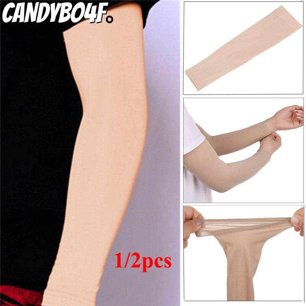 CANDYBO4F 1/2 ชิ้น Tattoo Cover Up Arm Warmer ขี่จักรยานกีฬา Forearm คอนซีลเลอร์