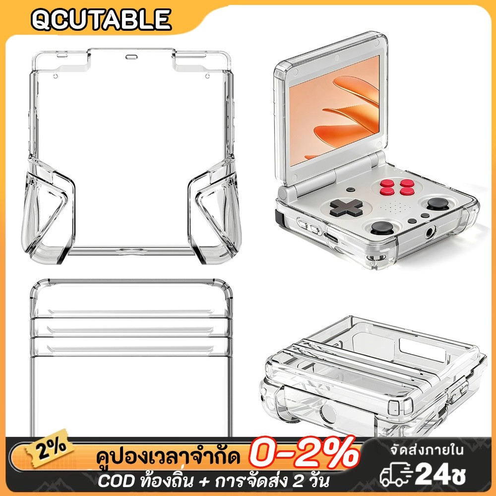 สําหรับ Anbernic RG34XX SP Soft เคสกันกระแทกโปร่งใส