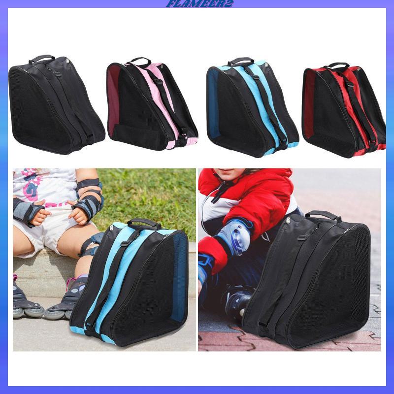 [Flameer2] Roller Skate Bag Ice Skate Bag Large Capacity Roller Skate Carrier รองเท้าสเก็ตกระเป๋าเก็