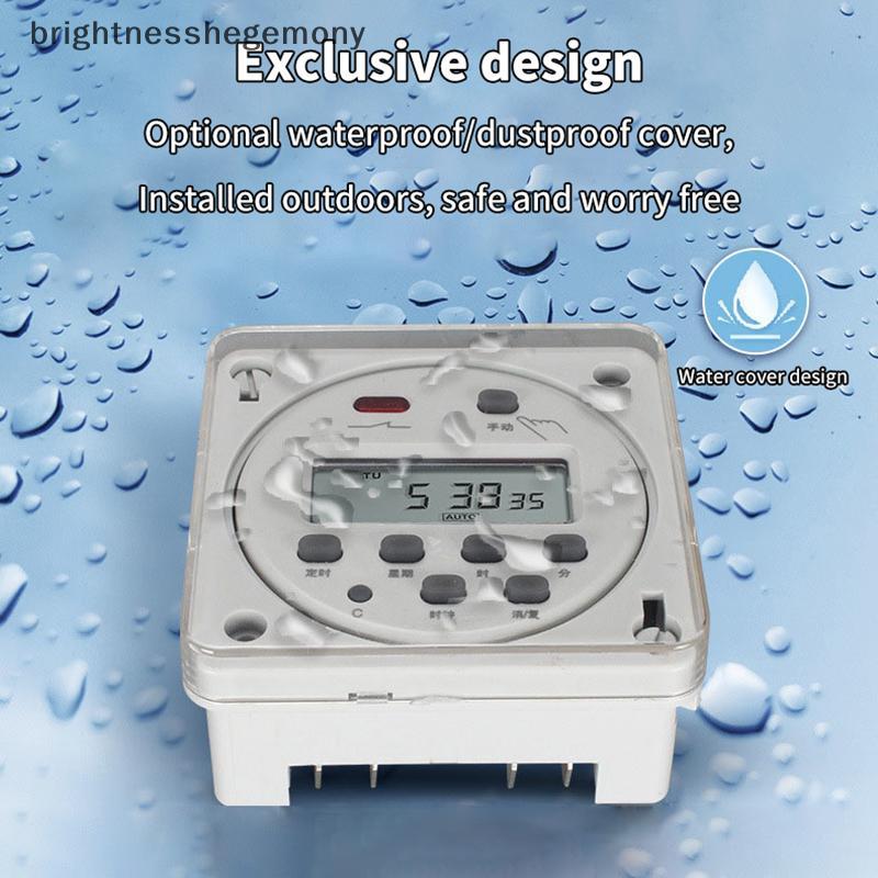 BGTH รีเลย์เวลาตั้งโปรแกรมได้ CN101A\CN102A ฝาครอบกันน้ําพลาสติกดิจิตอล LCD Power Timer Switch ฝาครอ