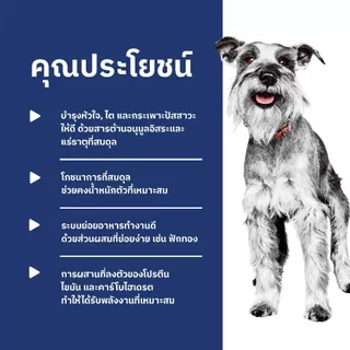 [เซตสุดคุ้ม] Hill's Science Diet Adult 7+ Small & Mini อาหารสุนัขพันธุ์เล็ก อายุ 7 ปีขึ้นไป ขนาด 1.5 กก. (3 ถุง)