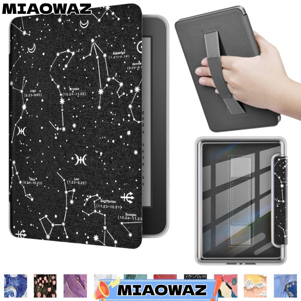 MIAOWAZ e-Reader, Hand Support Auto Wake/Sleep Smart Cover, เคสหนังอะคริลิคสําหรับ Kindle Paperwhite
