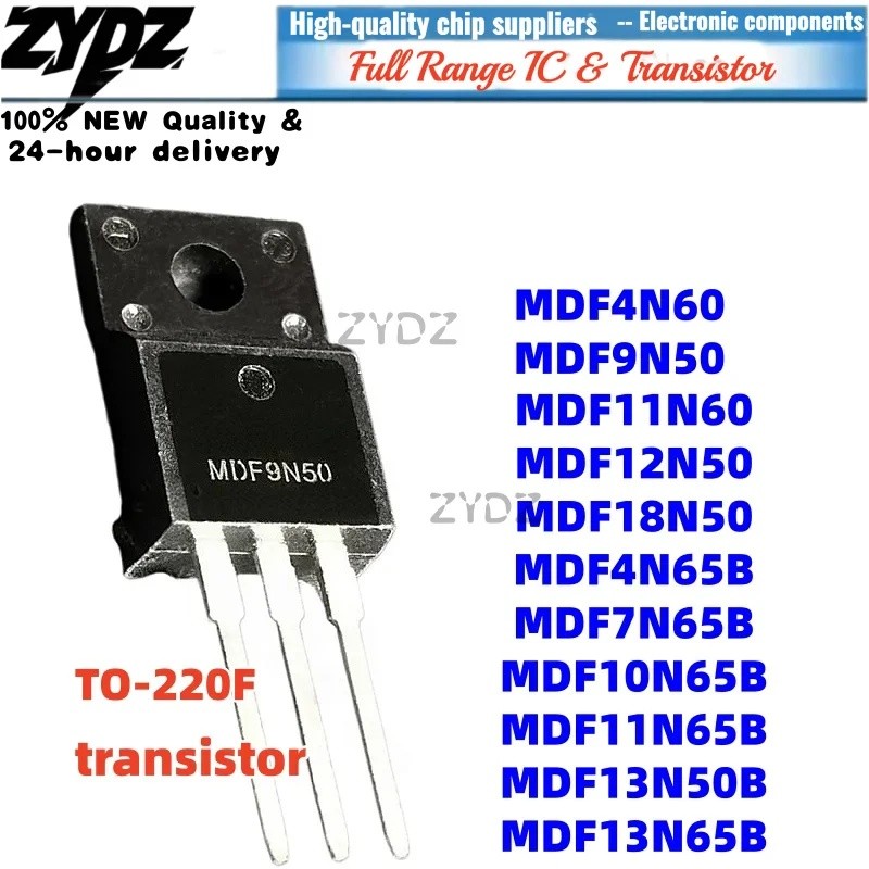 1-5PCS MDF12N50 MDF10N65B MDF11N65B MDF13N50B MDF13N65B MDF18N50 TO-220F MDF4N60 MDF4N65B MDF7N65B9N