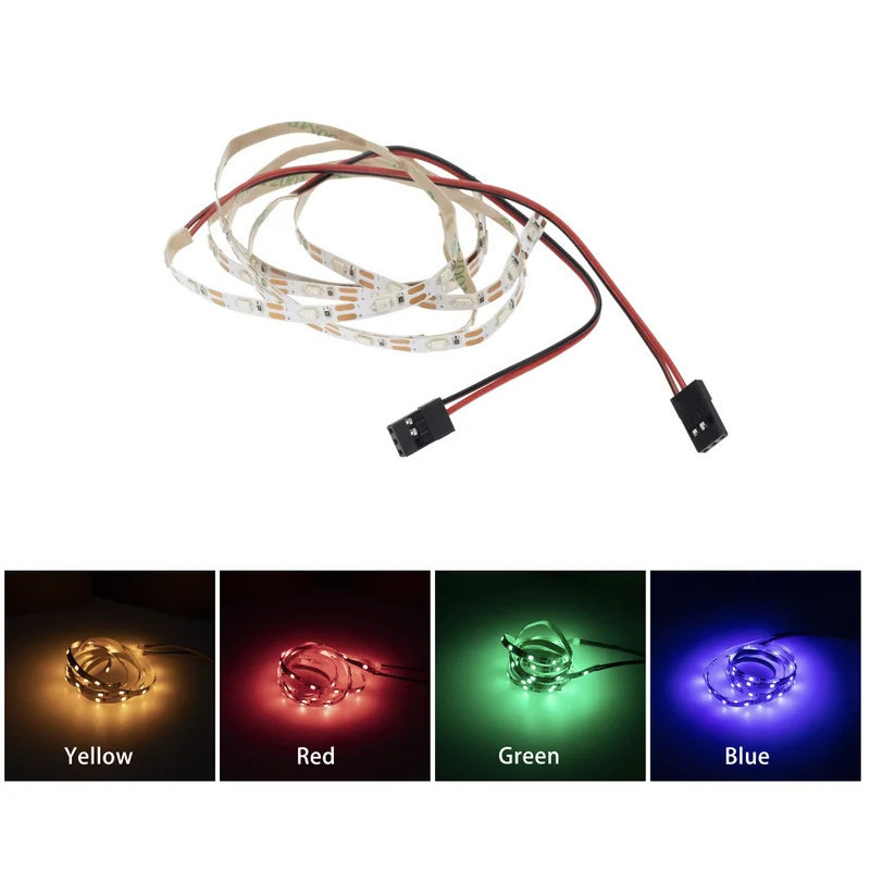 1 ชุด LED Light Strip Kit สําหรับ RC รีโมทคอนโทรลรถ Fixed Wing เครื่องบิน AR Wing Drone DIY อัพเกรด 