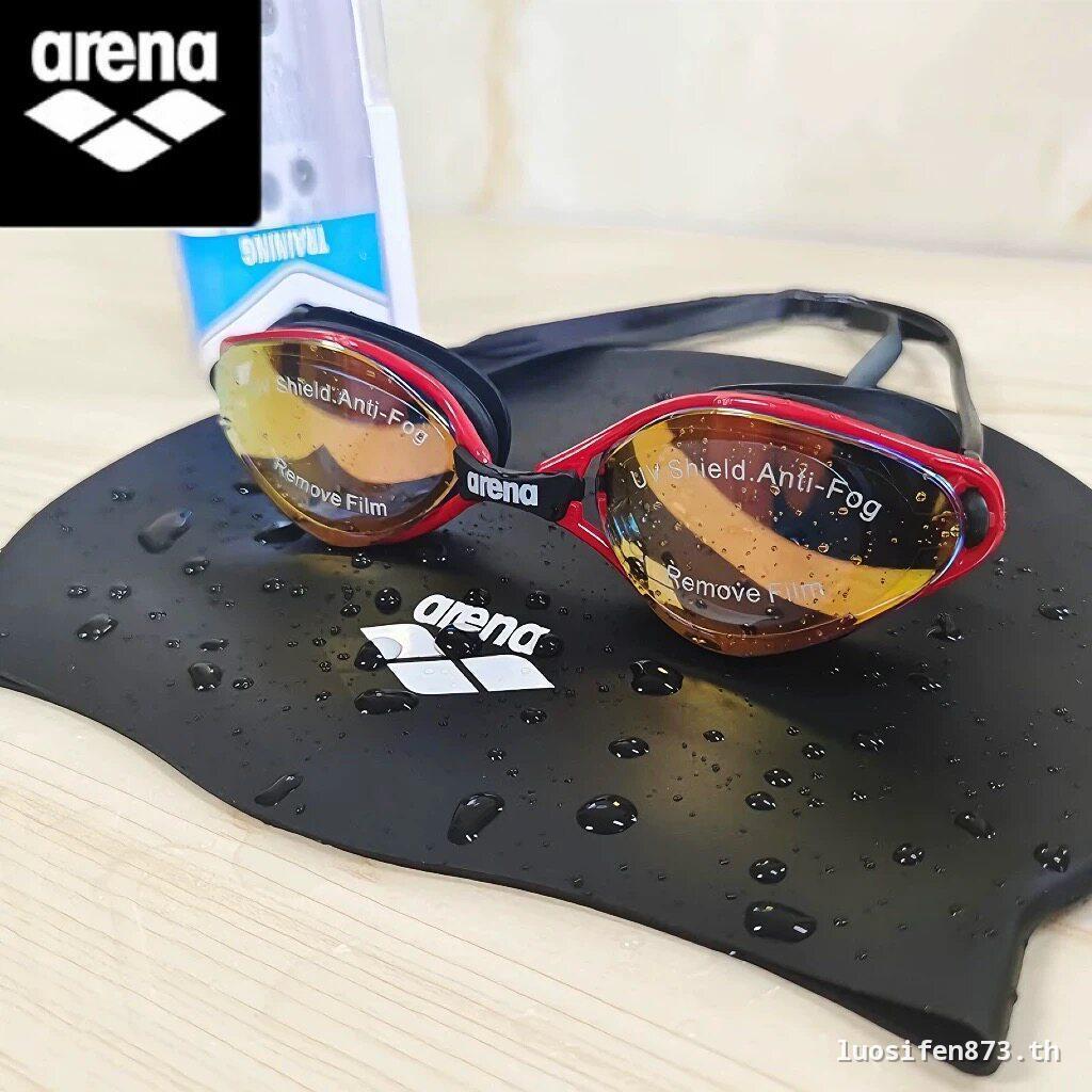 Arena Arena Arena แว่นตาว่ายน้ําป้องกันหมอกกันน้ําความละเอียดสูงแว่นตาว่ายน้ําผู้ชายกรอบใหญ่