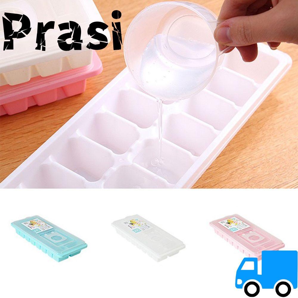 PRASI 16 Cavity Ice Tray Drink Cover Maker Box Jelly Freezer