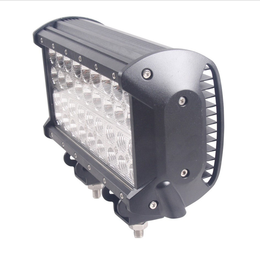 9 นิ้ว 108W รถ LED ทํางานสี่แถวไฟ LED รถบรรทุกรถออฟโรดหลังคาดัดแปลงแสง