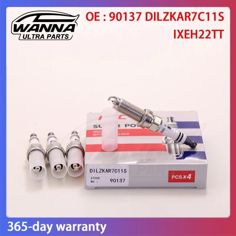 4/6 ชิ้น 90137 DILZKAR7C11S IXEH22TT 122905R0003 หัวเทียน Dual Iridium สําหรับ HONDA CITY JAZZ FIT A