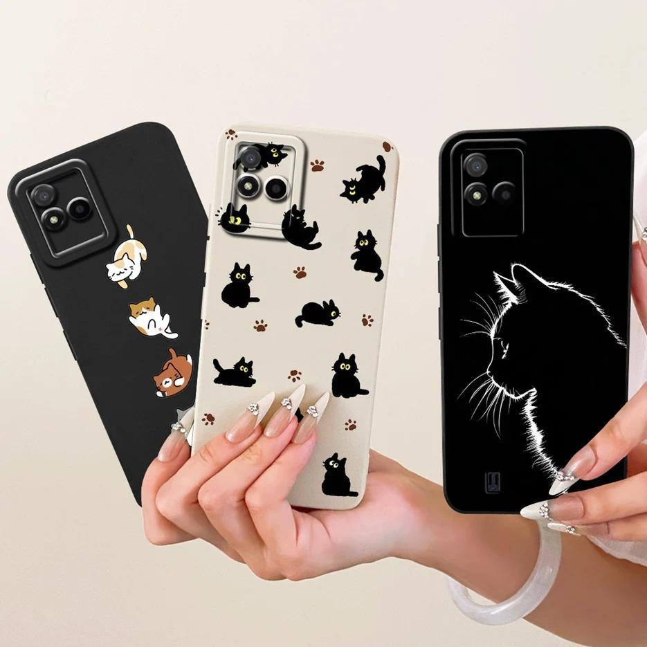 สําหรับRealme Narzo 50iกรณีRMX3235 Cool Catใหม่การ์ตูนฝาครอบSoft TPUเคสโทรศัพท์สําหรับRealme Narzo 5