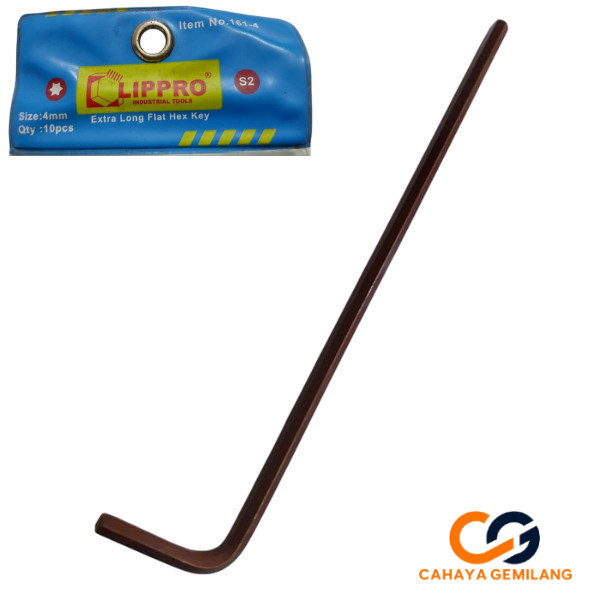 CAHAYA LIPPRO 4 มม.L คีย์ยาวพิเศษประเภทหกเหลี่ยม Hex Key Ball Point 4 มม.คุณภาพอัญมณีเครื่องมือ