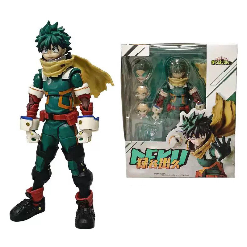 ใหม่ร้อนอะนิเมะ SHFiguarts My Hero Academia Figma SHF Midoriya Izuku Deku 15 ซม.PVC Action Articulat