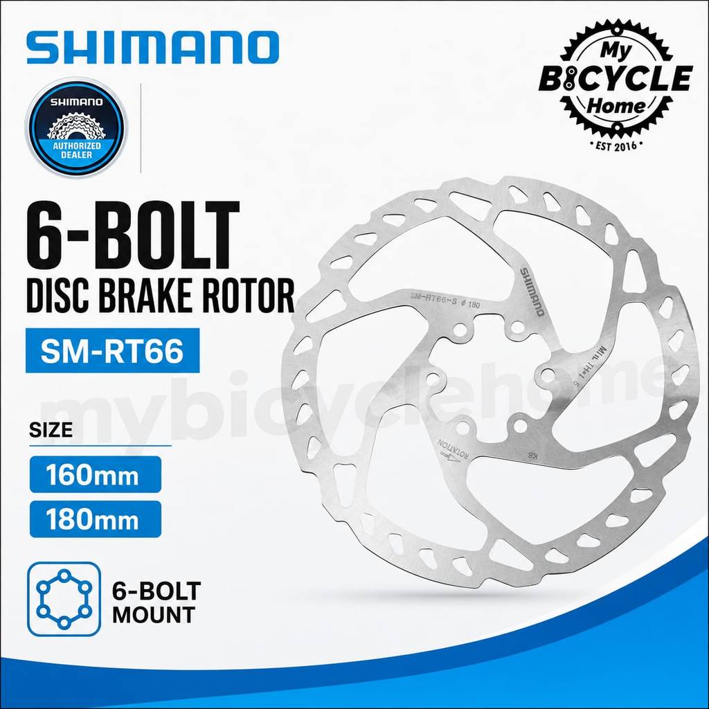 SHIMANO SLX DISC BRAKE ROTOR SM-RT66 6 BOLT