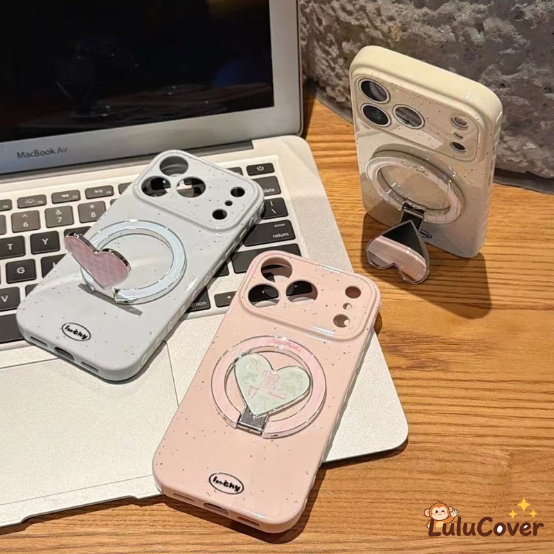 Ink‐Dotเคสโทรศัพท์สําหรับHuawei Pura 90 Pro Max 80 Ultra 70 Pro Plus P60 P50 P50E P40 P30 Pro Love Heart Borderกรณีหวานกระจกวงเล็บน่ารักสีสันปลอกอ่อน