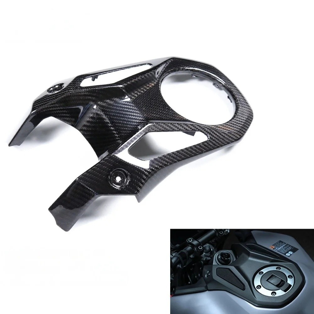 2I9B 3K Dry Carbon Fiber Gloss/Matte Clear Coated Fuel Tank Cover Yamaha MT09 2024-2026 โดยตรงแทนที่