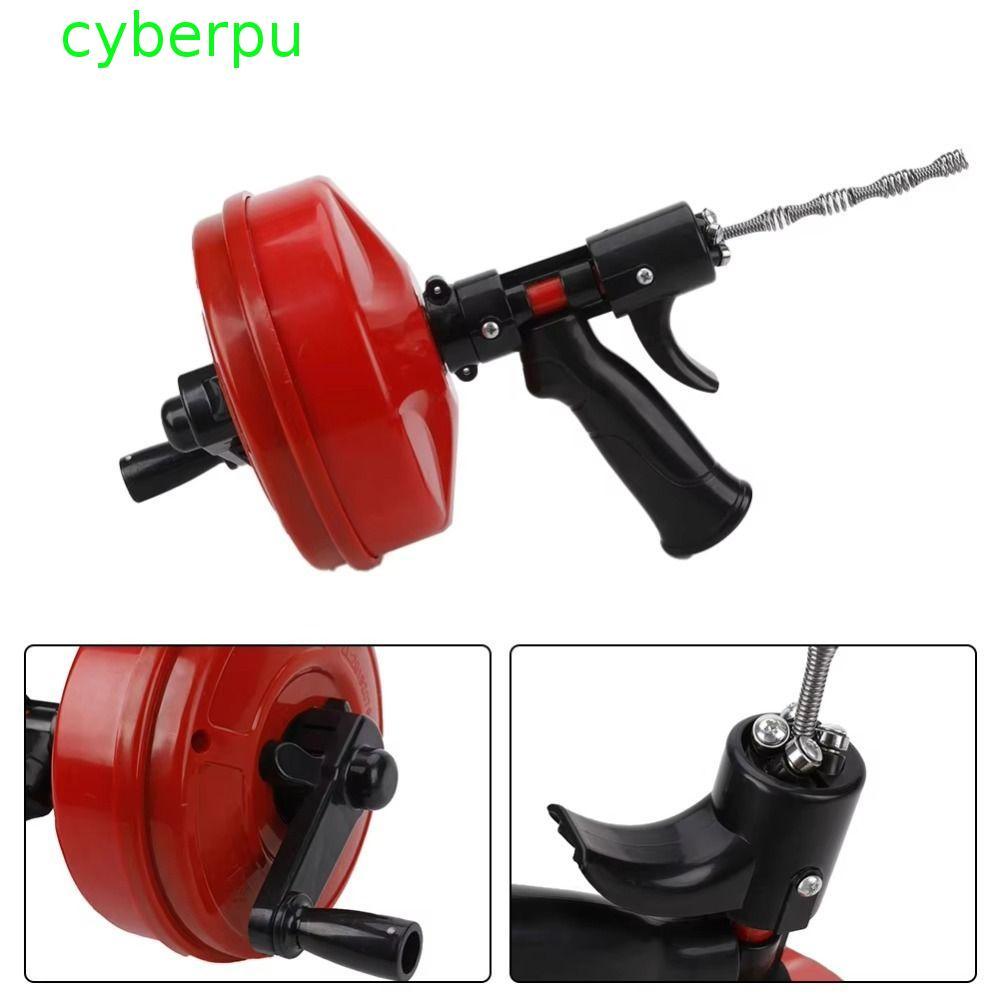CYBERPULSE Drain Snake Auger, Professional Manual/Electric Drain Clog Remover, ทําความสะอาดโหมดคู่ได