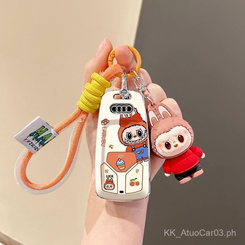 Audi A4L Key Fob Cover A3L A5 A6L Q2L A1 Key Pouch Q5L Q6 for Women Q7L Keychain Q4 e-tron Case