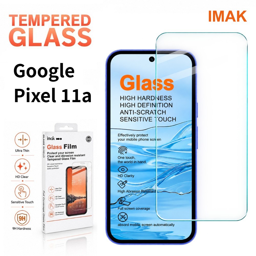 ฟิล์มกระจก สําหรับ Google Pixel 11a Pixel11a รองรับฟิล์มป้องกันลายนิ้วมือ 9H ความแข็ง FM0001
