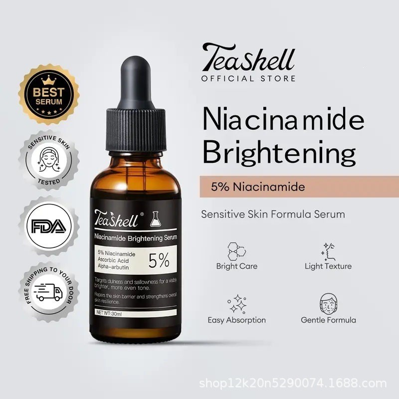 Niacinamide Brightening Serum 5% พร้อม Alpha Arbutin - Whitening Fade Dark Spots
