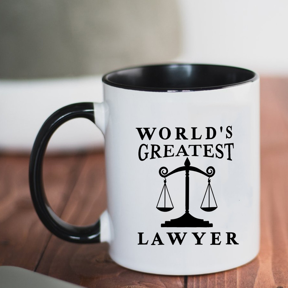 WORLD S GREATEST LAWYER LAWYER ของขวัญแก้วเซรามิคความจุขนาดใหญ่ถ้วยดื่มแน่น