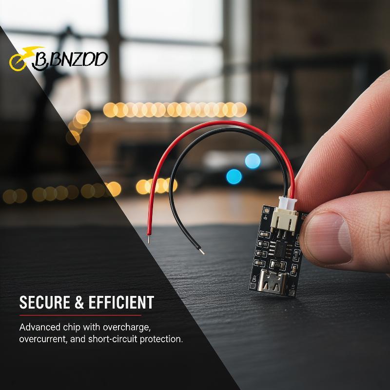 [BBNZDD] 3.7V TP4056 โมดูลชาร์จ 1A พร้อม PH2 เหมาะสําหรับโซลูชันพลังงานที่ปลอดภัย BVAH