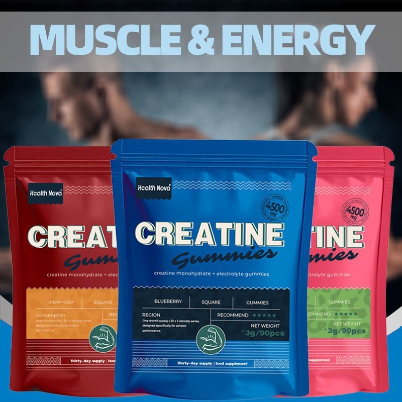 Ready Stock Fast Shipping TK Hot Sale Creatine Gummy muscle boost Monohydrate Creatine Gummy Exclusi