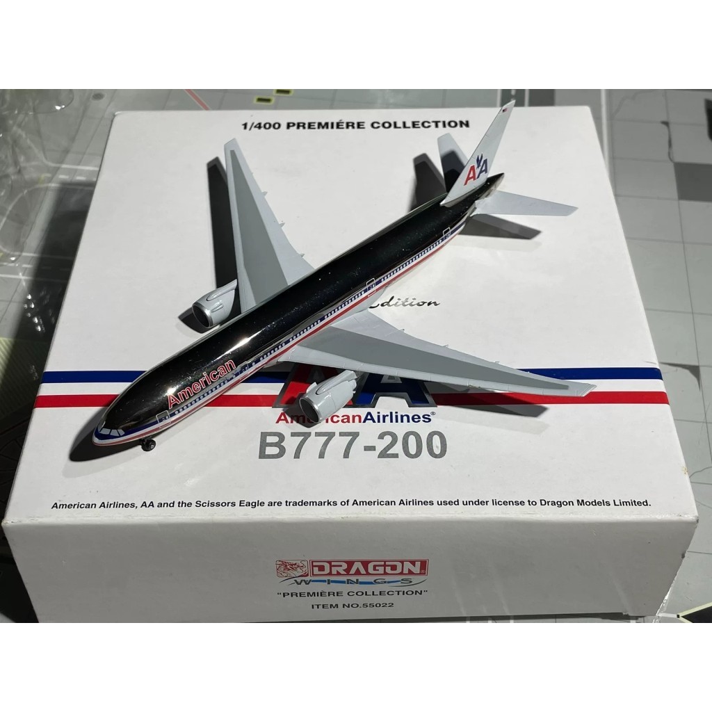 ปีกมังกร 1: 400 American Airlines B777-200 Full Machine Electroplating ผลิตปี 1998 Express Delivery 