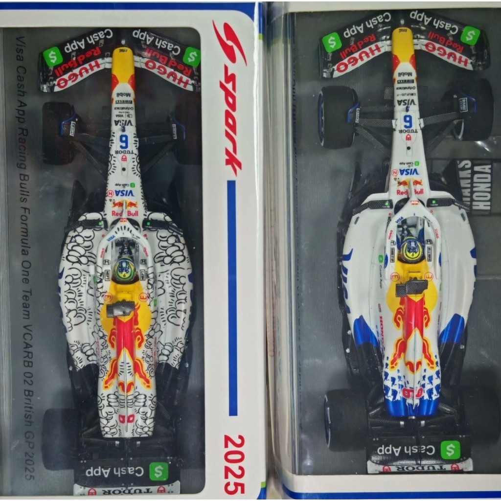 [สต๊อกพร้อม] Spark Little Red Bull 2025 British Racing Model Hajar 1: 43 F1 VCARB02 ข้อเสนอพิเศษ การ
