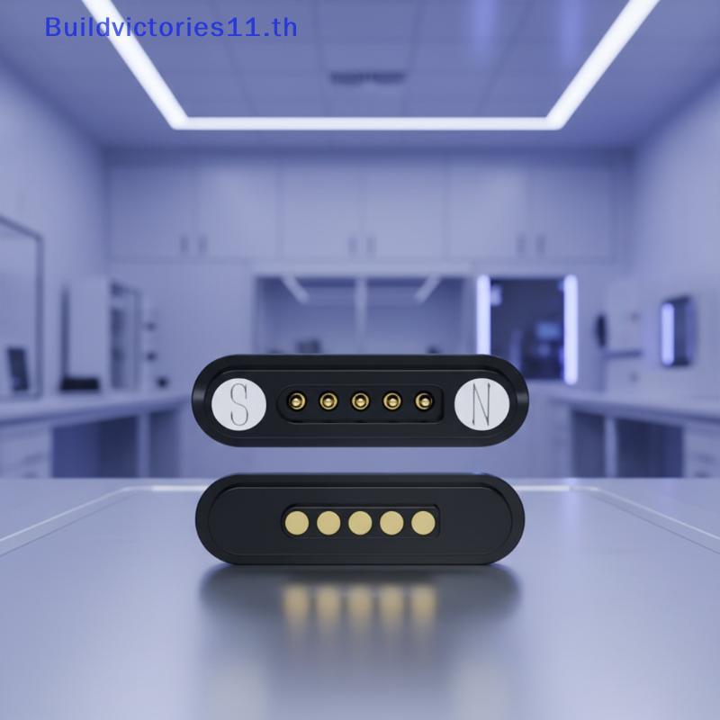 Buildvictories11 DC 12V 3A แม่เหล็ก Pogo Pin Connector กันน้ํา 2P 4P 6Pinpact Design สําหรับอุปกรณ์ค