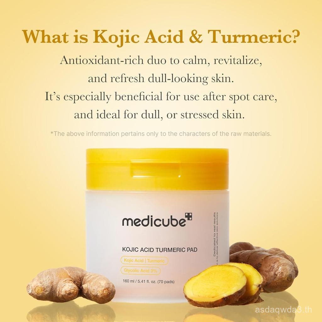 Medicube Kojic Acid Clarify Duo - โทนเนอร์ Kojic Acid และแพดสําหรับผิวหน้าและผิวกาย