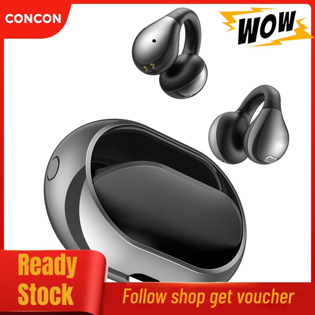 Concon Concon Monster AC600 ไร้สายหูฟังแบบหนีบหูBT 5.4 หูฟังสเตอริโอตัดเสียงรบกวนเปิดหูหูฟังสำหรับเล