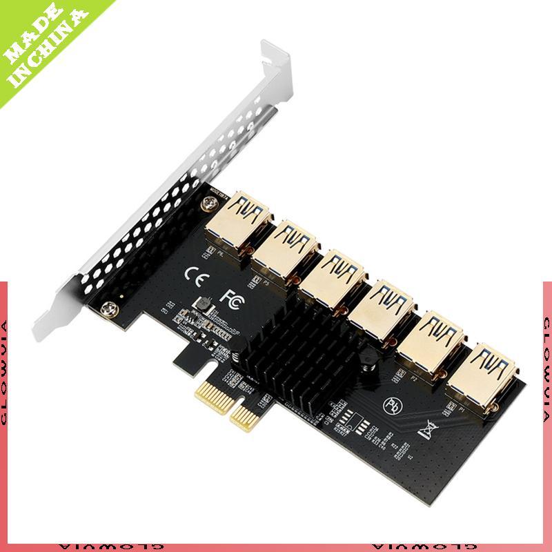 GLO Pci สําหรับ Express Pcie 1X ถึง 6 พอร์ต USB3 0 การ์ดขยาย Pci-e X1 ถึง X4 X8 X16 R