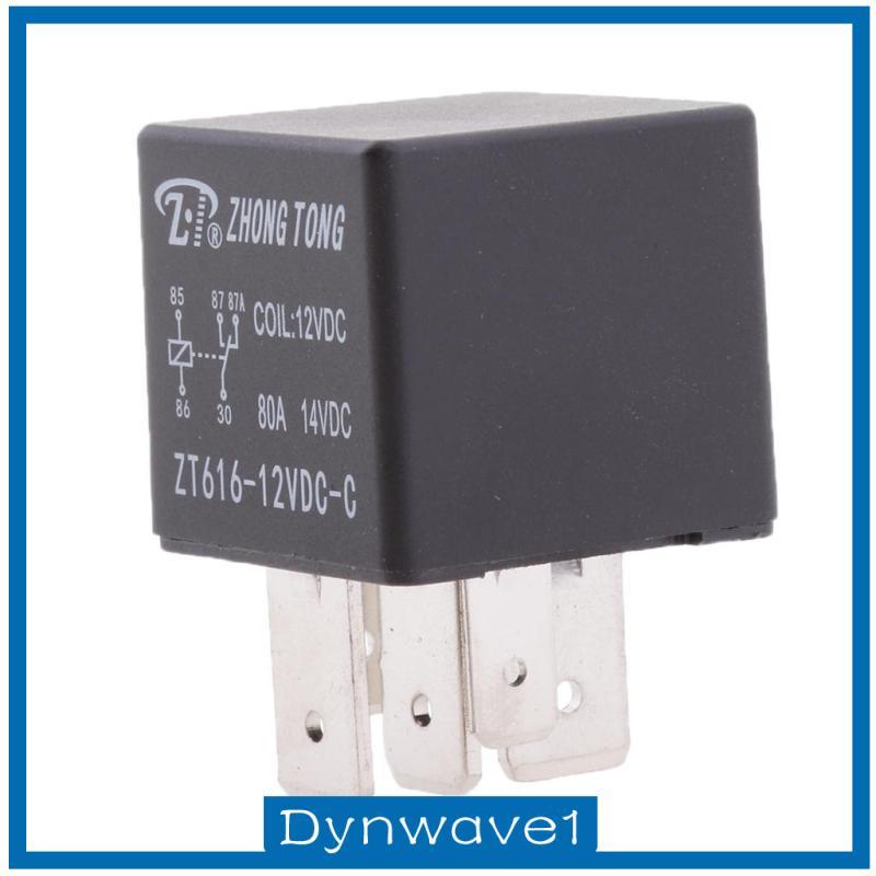 [Dynwave1] 12V 80A Amp 5-Pin Change Over Relay SPDT สําหรับ