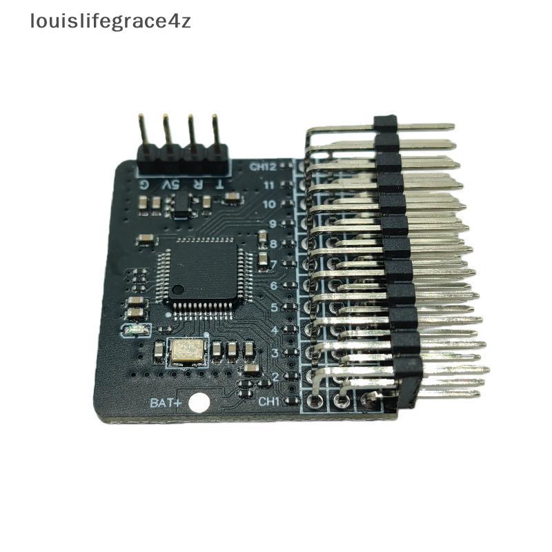 Grace4z CRSF ELRS 12 ช่องอะแดปเตอร์ PWM 12 เอาต์พุต PWM 5V BEC สําหรับ RC Multirotor FPV Receiver ชิ