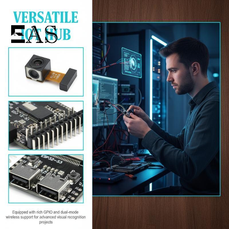 [EA] ESP32-S3 CAM บอร์ดโมดูล WiFi พร้อมกล้อง OV2640 สําหรับการส่งวิดีโอไร้สายหุ่นยนต์การศึกษา TH