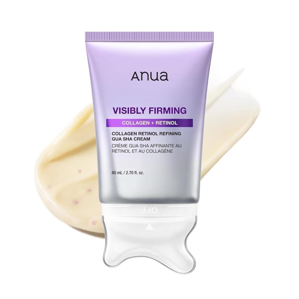 ANUA llagen Retinol Rinning Gua Sha, คอสําหรับยกกระชับ, Jawline to Délleté, Daily Moisturizer, Fine 