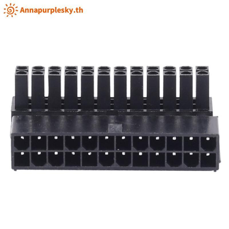 Annapursky ATX 24Pin 90 องศา 24pin ถึง 24pin ปลั๊กโมดูลอะแดปเตอร์สําหรับ PSU สาย TH