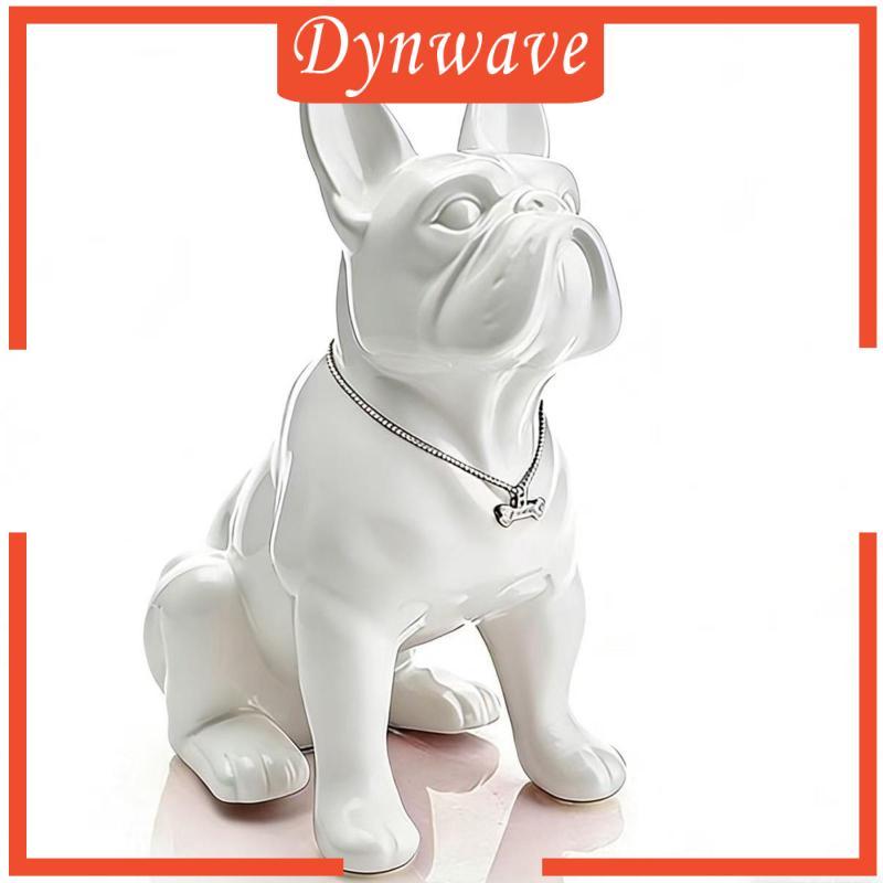 [Dynwave] ตุ๊กตา French Bulldog รูปปั้น French Bulldog สีดํา 22x18x10 ซม.