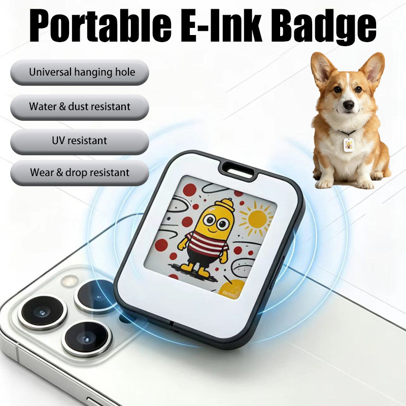 1.54 นิ้ว NFC E-Ink หน้าจอมินิเดสก์ท็อปเครื่องประดับ Wall Decor สัตว์เลี้ยง Info อิเล็กทรอนิกส์จอแสด